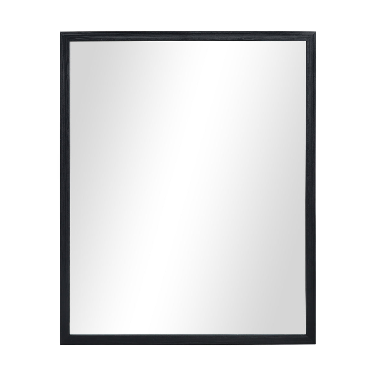 Mainstays 23 in x 29 in Black Rectangular Wall Mirror